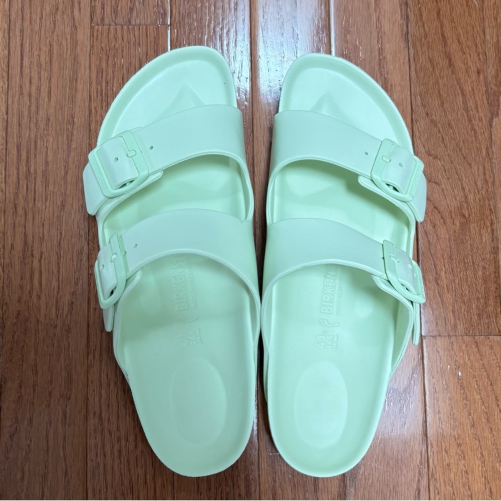 Birkenstock, Arizona Essentials EVA sandals, Faded Lime